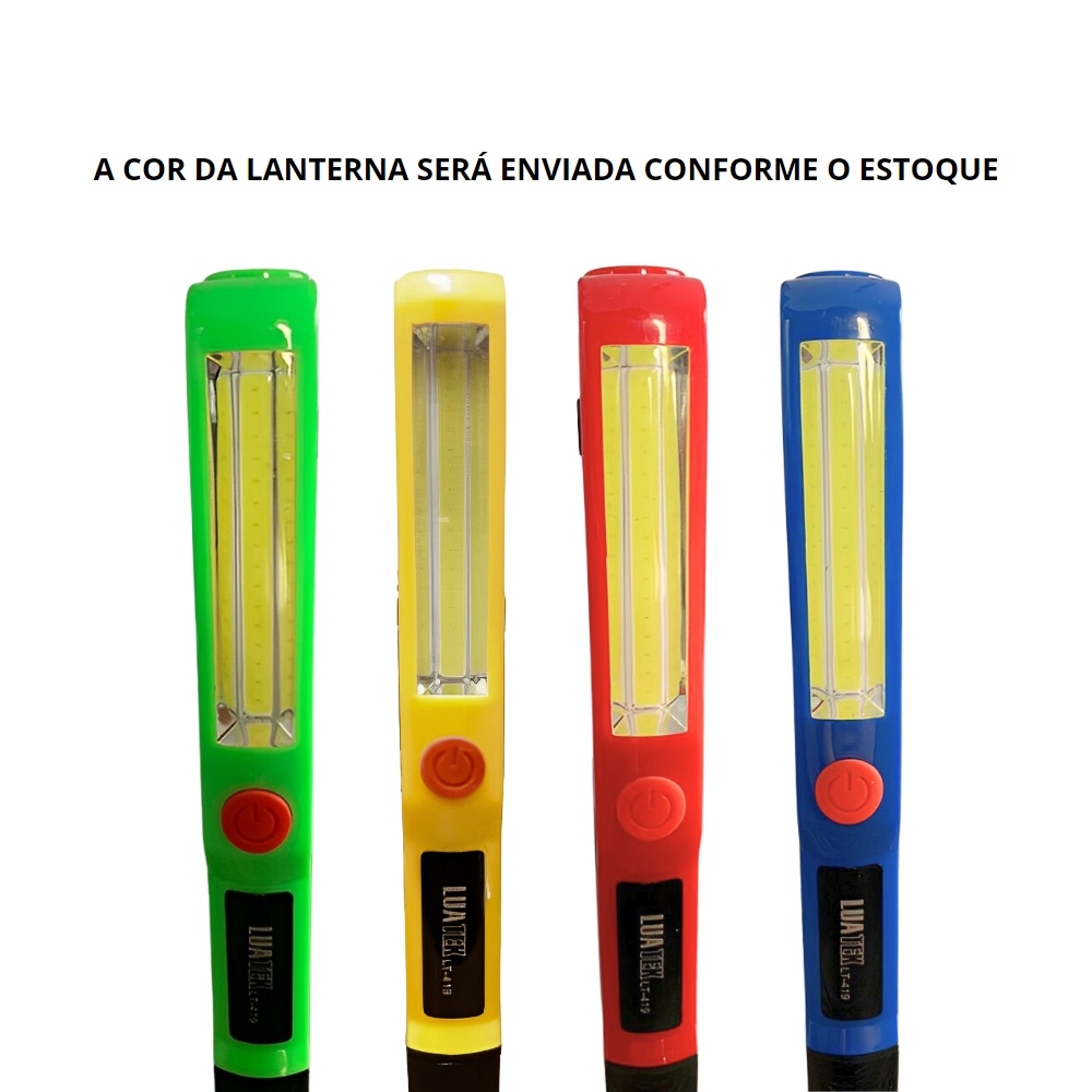 Lanterna De Trabalho Cor Sortida LT-419 - Luatek em Oferta na Shopee