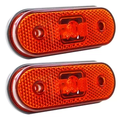 2 Lanterna Lateral Caminhão Carreta Facchini LED BIVOLT AM