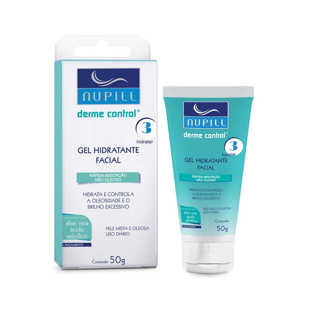Gel Hidratante Facial Nupill Derme Control 50g em Oferta na Shopee