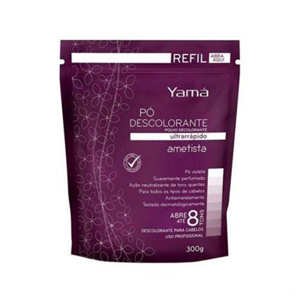 Pó Descolorante Yamá Ametista Refil 300g em Oferta na Shopee