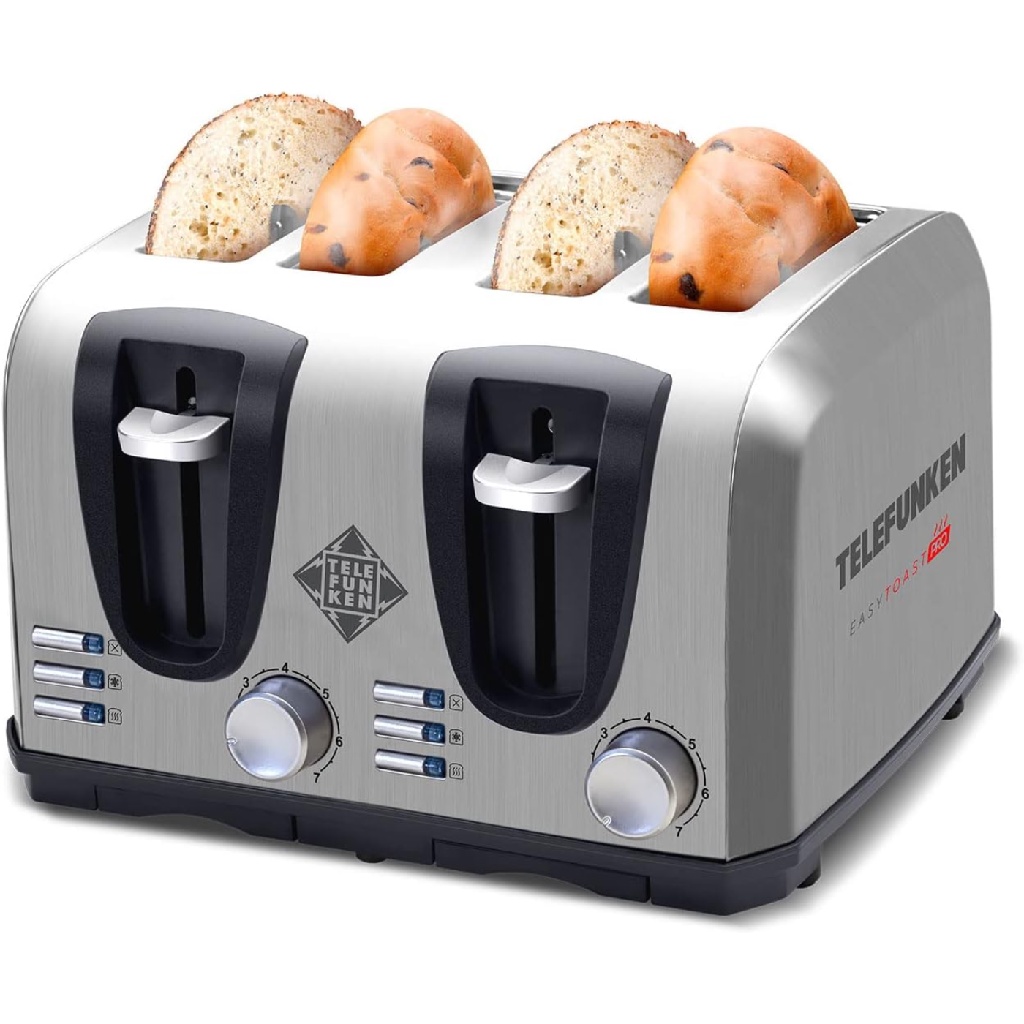 Torradeira Elétrica 4 Fatias Easytoast-Pro Telefunken