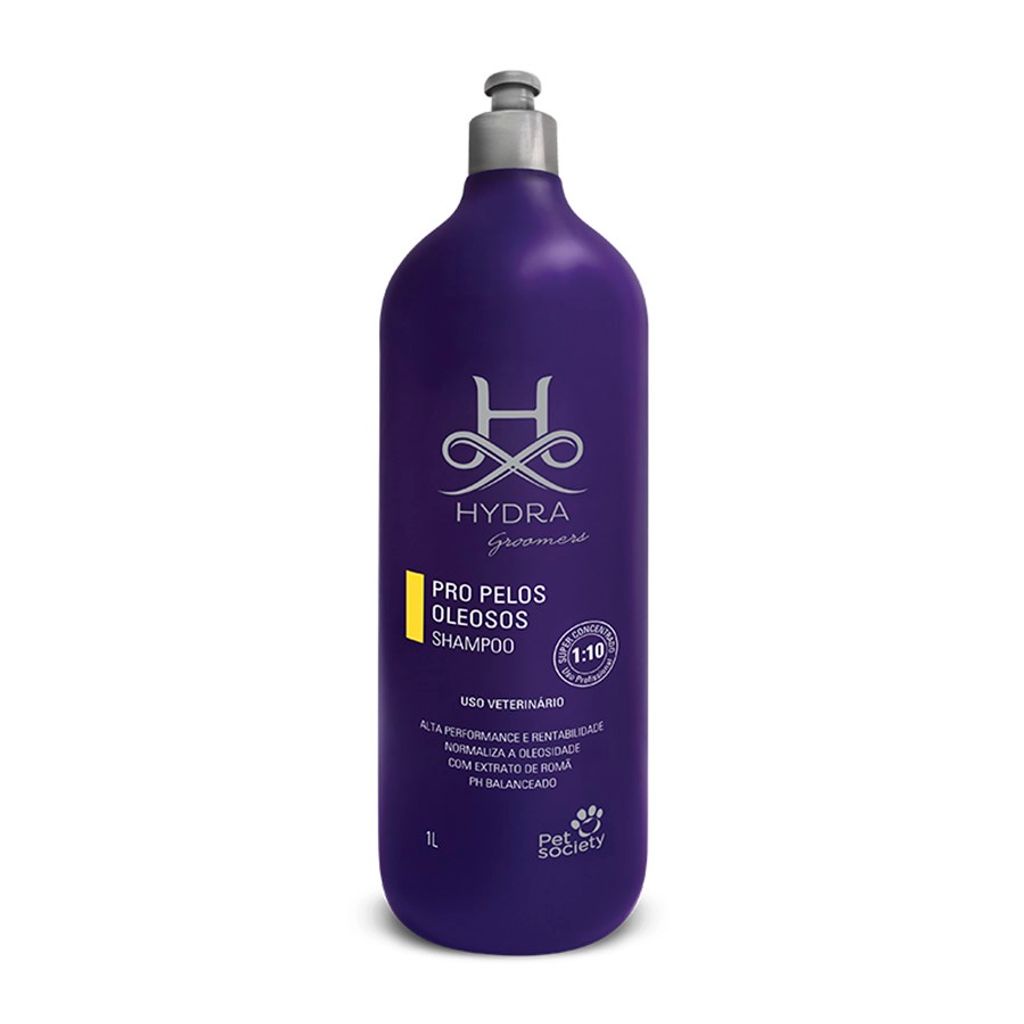 Shampoo Pelos Oleosos Hydra Groomers Pro Pet Society 1L Diluição 1:10