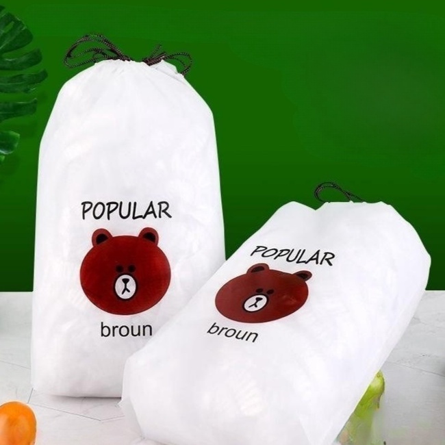 novo:Kit 100 Tampa De Plástico descartável para alimento em Oferta na Shopee