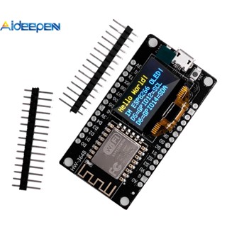 AIDEEPEN ESP8266 NodeMCU Conselho De Desenvolvimento Módulo Wifi CH340G Tela OLED 0,96