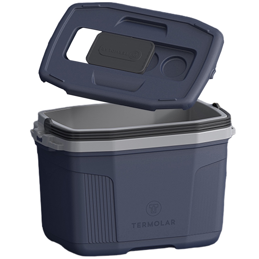 Caixa Térmica 32 Litros Cooler Praia 45 Latas Azul Termolar em Oferta na Shopee