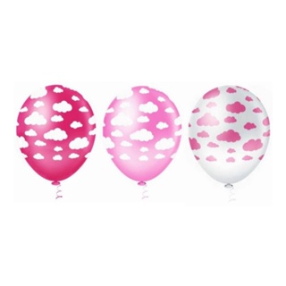Balões Nuvem Nuvens Rosa Sortidos 25 un - Pic Pic bexigas Bolas em Oferta na Shopee