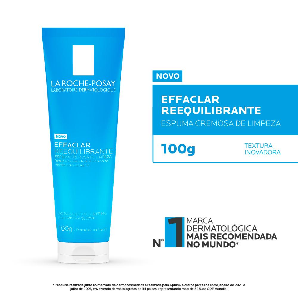 Detalhes do La Roche-Posay Effaclar Reequilibrante Espuma de Limpeza Facial 100g