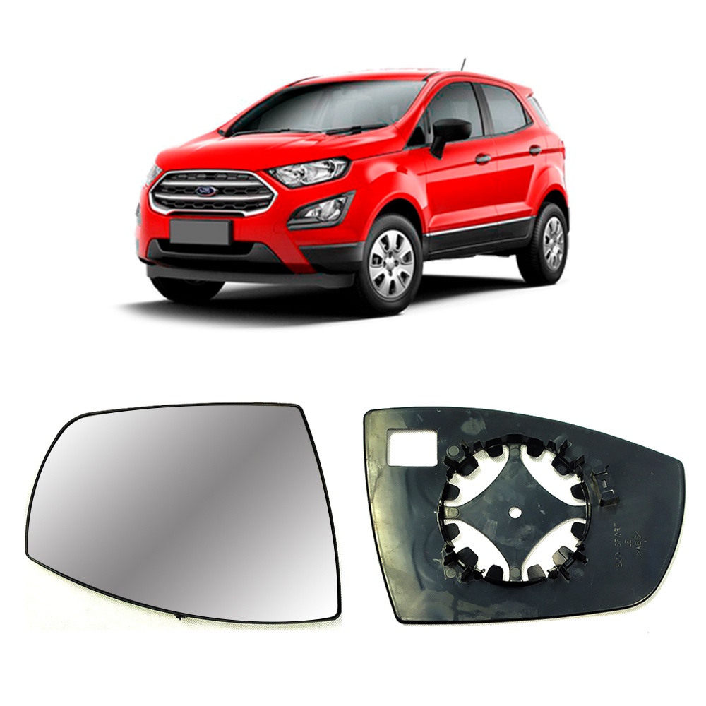 Lente Retrovisor Convexo Para Ford Ecosport 2013 em diante Lado Esquerdo