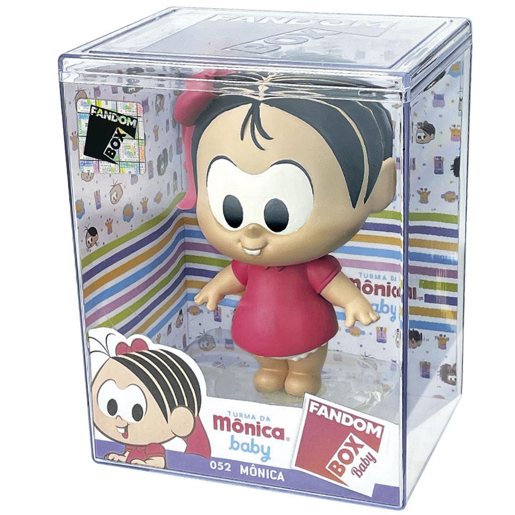 Boneca Monica Baby Turma Da Monica Embalagem Acrilico Expositor Decorativo Colecionavel Miniatura - Lider Brinquedos