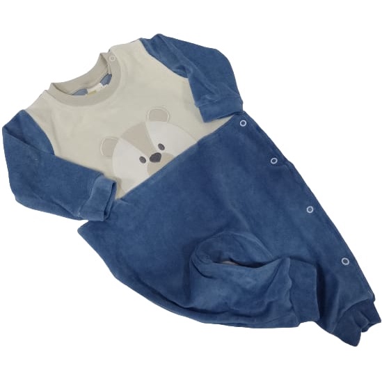Macacão Plush Bordado Bebê Menino Inverno Chuquinha Rf 2874