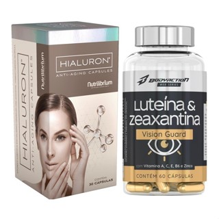 kit Hialuron Ácido Hialurônico cápsulas + Luteína E Zeaxantina 60 cápsulas