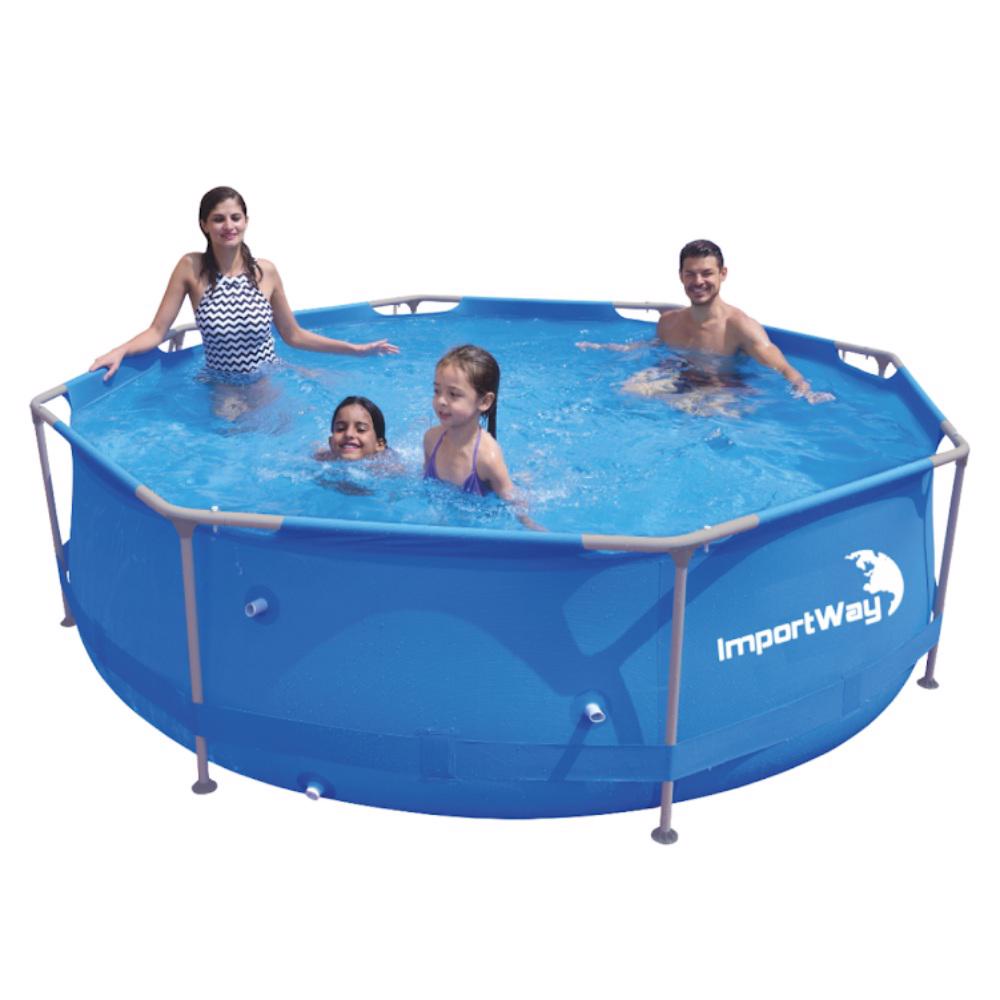 Piscina Estruturada 5200 Litros com Armação Circular IMPORTWAY - Sports & Outdoors