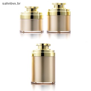 SABVX Boiões De Bomba Tipo Push-Type Loção Cosmética Refilável Viagem Frasco Portátil Cosmético Acrílico Vazio Para Creme E BR