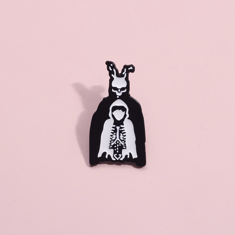 Donnie Darko Esmalte Pin Broches De Frank Rabbit Broche De Lapela Crachás Horror Filme Jóias Presente Para Amigos Fãs