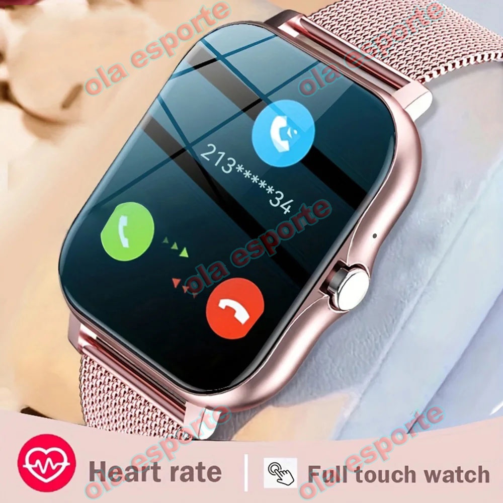 Para Xiaomi Smart Watch Homens Relógio Smartwatch Mulheres Gift 1.44 " Tela Full Touch Sports Fitness Bluetooth Chamadas Digital Wristwatch