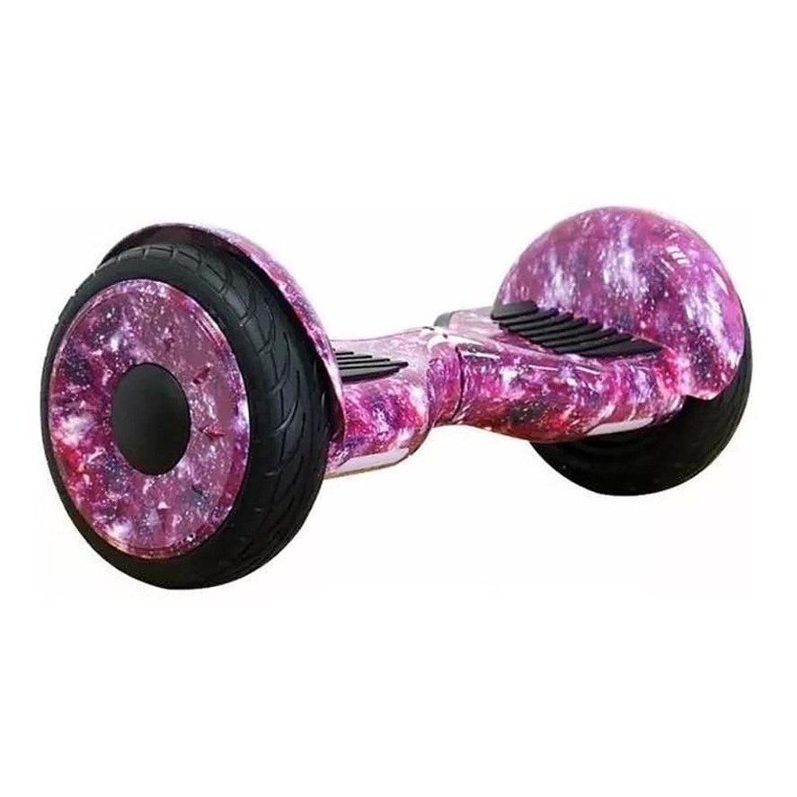 Hoverboard 10 Polegadas Roxo Galáxia Original Skate Elétrico Led Bluetooth e Bolsa