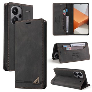 Estojo De Couro Para Carteira Xiaomi Redmi Nota 13 12 11 10 9 Pro Plus 12S 11S 10S Luxo Capa Magnética Telefone Flip