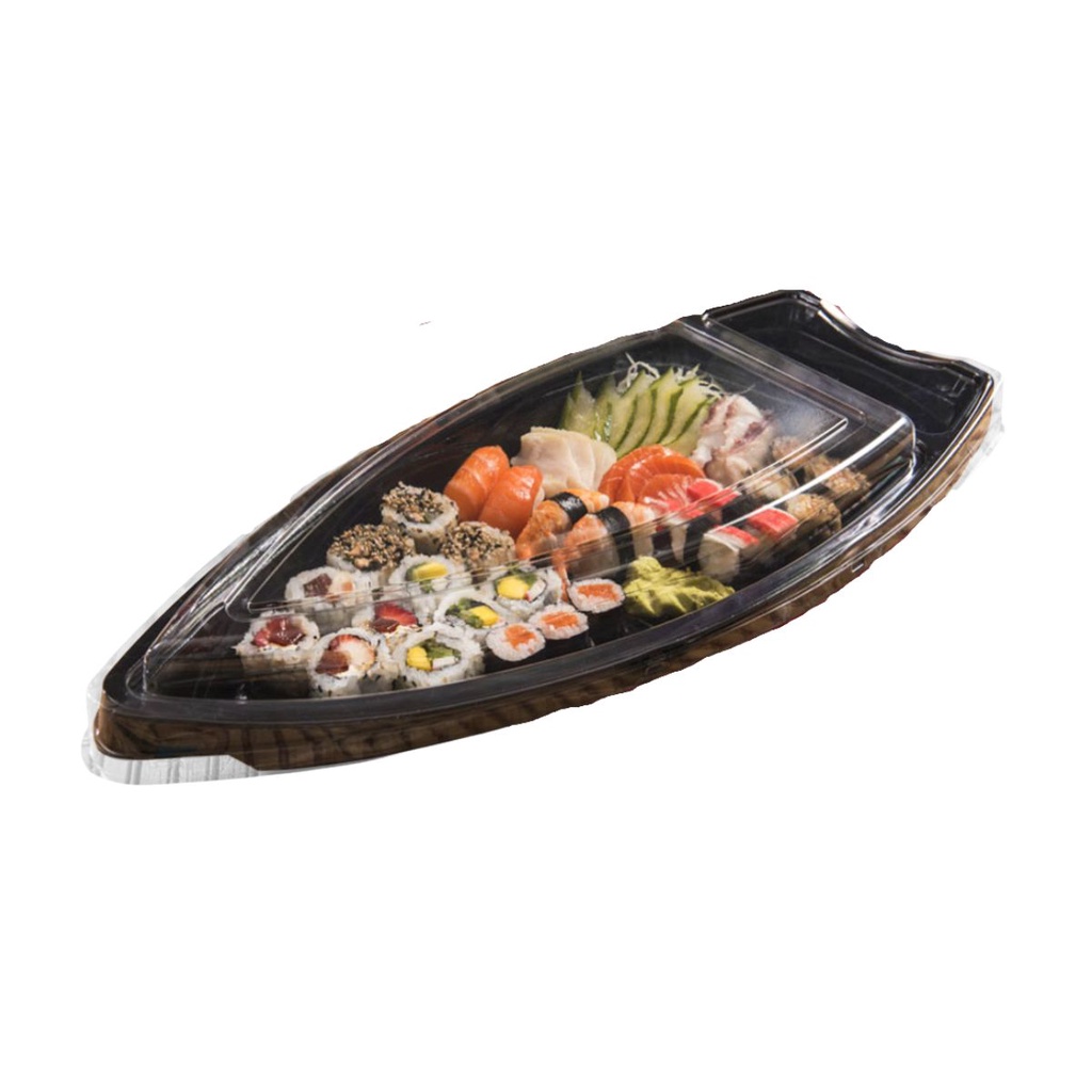Barca Oriental Embalagem Média Go933 Galvanotek 10 Unidades Japonês Sushi Sashimi