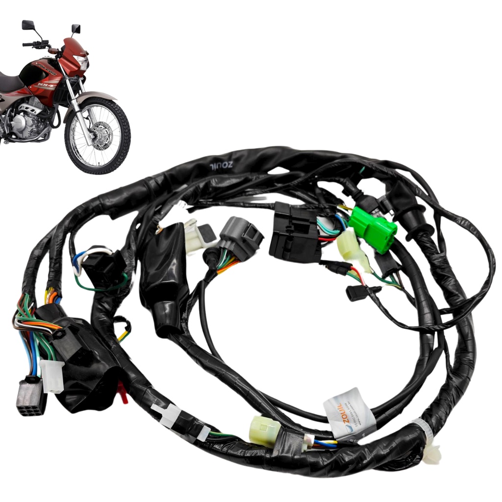 Fiação principal ( chicote ) Honda Nx 400 Falcon carburada 1999 2000 2001 2002 2003 2004 2005