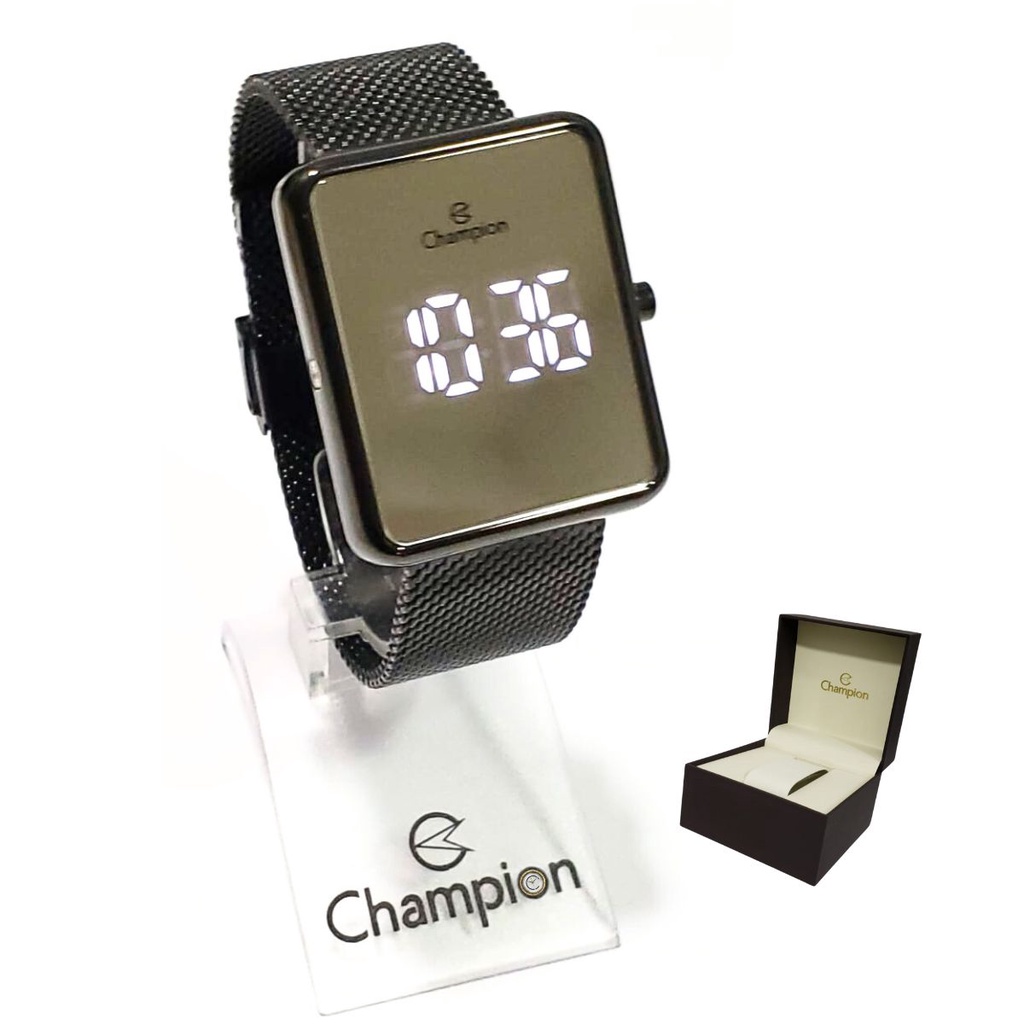Relógio Champion Feminino Digital Preto CH40080K em Oferta na Shopee