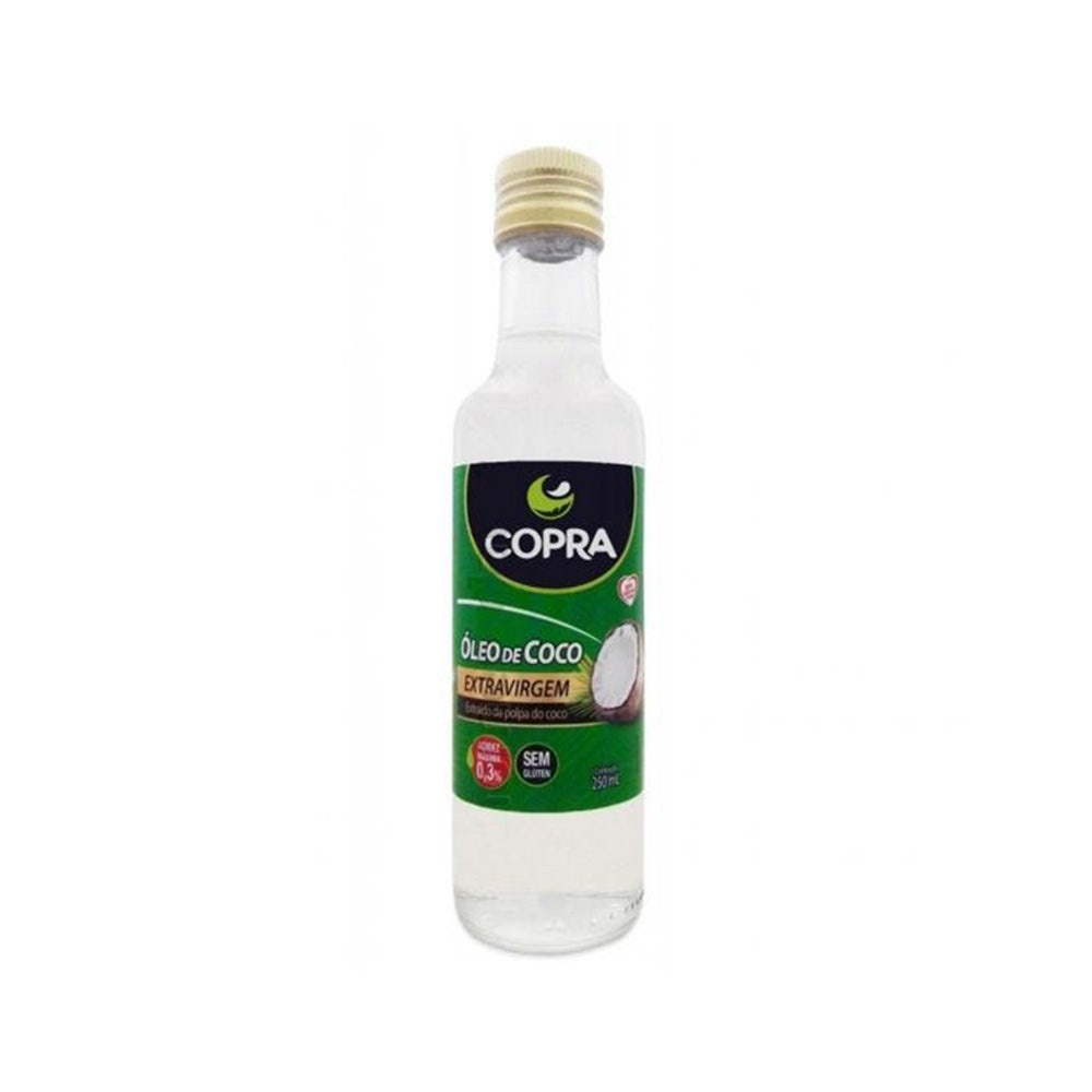 Óleo De Coco Copra Extra Virgem Garrafa 250ml em Oferta na Shopee