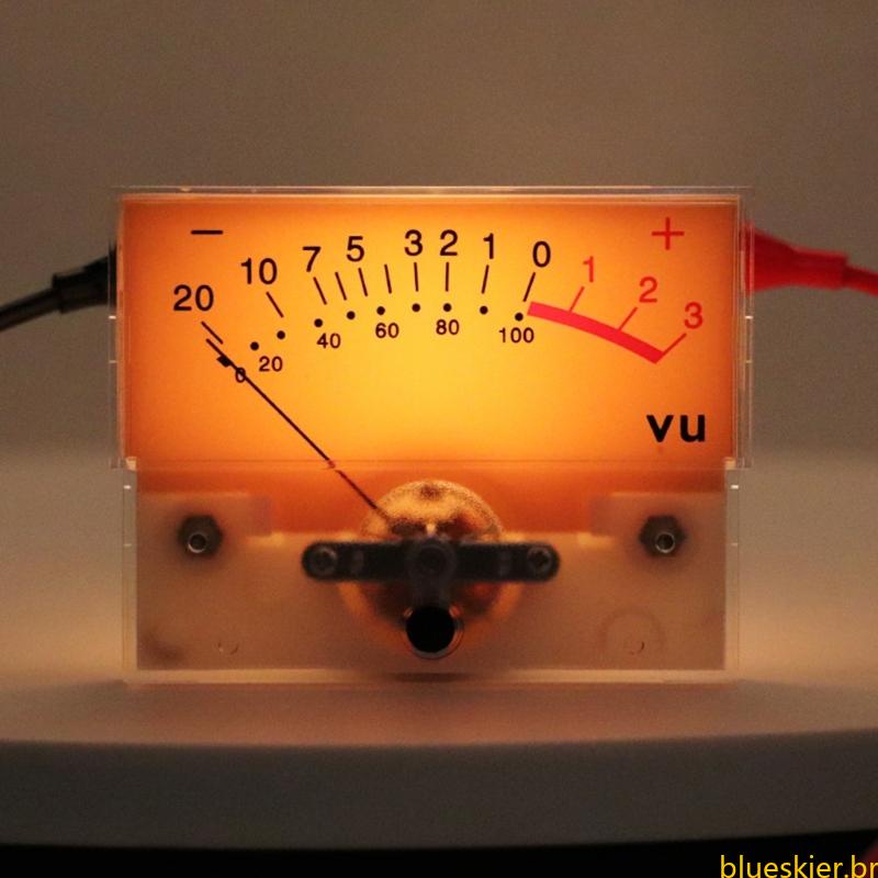 Melhor Medidor De Potência De Descarga VU-Ammetro DB-Meter Misturador Com Luz De Fundo