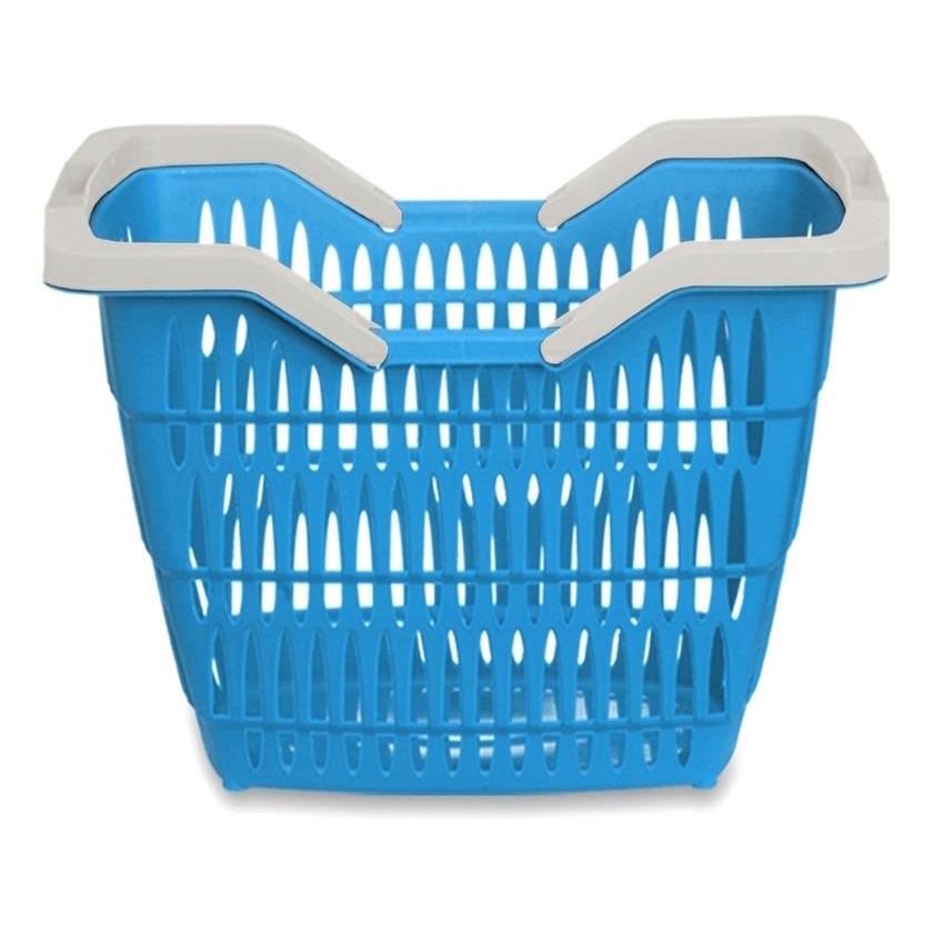 Kit 2 Cesta Plastica Com Alcas 12l - Usual Utilidades