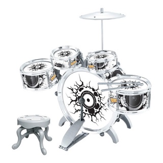 Bateria Musical Infantil Rock Party 52cm Completa Banqueta em Oferta na Shopee