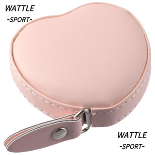Régua Flexível WATTLE , Fita Métrica Em Formato De Coração Rosa Portátil Resistente Ao Desgaste De Couro Macio em Oferta na Shopee