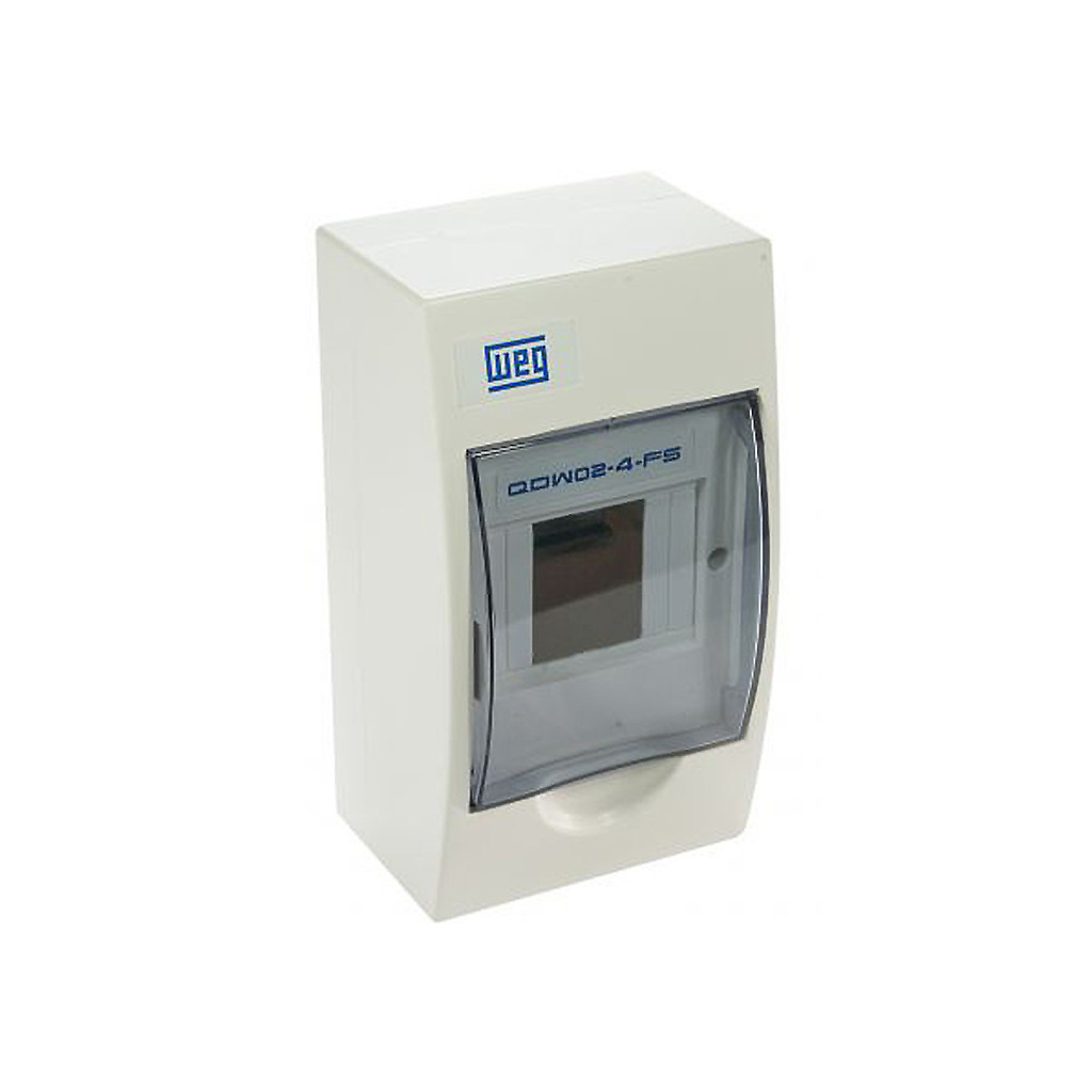 Quadro De Distribuição WEG QDW02 De Sobrepor Para 4, 8, 12 ou 18 Disjuntores C/ Trilho DIN Weg