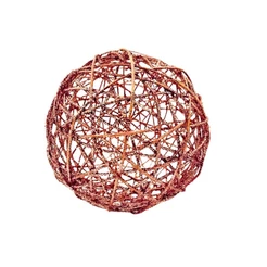 Bola de Natal Aramada - Rosa Gold - 19cm - 1 unidade - Cromus - Rizzo
