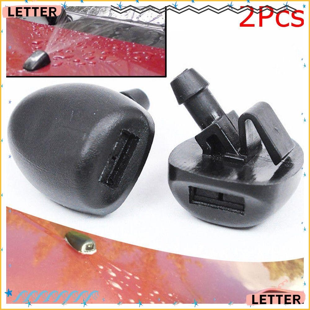 Carta 2 Unidades Pulverizador De Água Dianteiro Prático Lavador A Jato Preto Para Peugeot 407 206 207