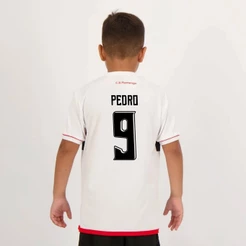 Camisa Flamengo Pedro 9 Approval Infantil Branca
