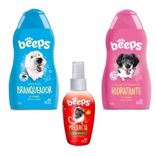 01 Sh Branqueador 01 Condicionador 01 Colônia Melancia Beeps em Oferta na Shopee