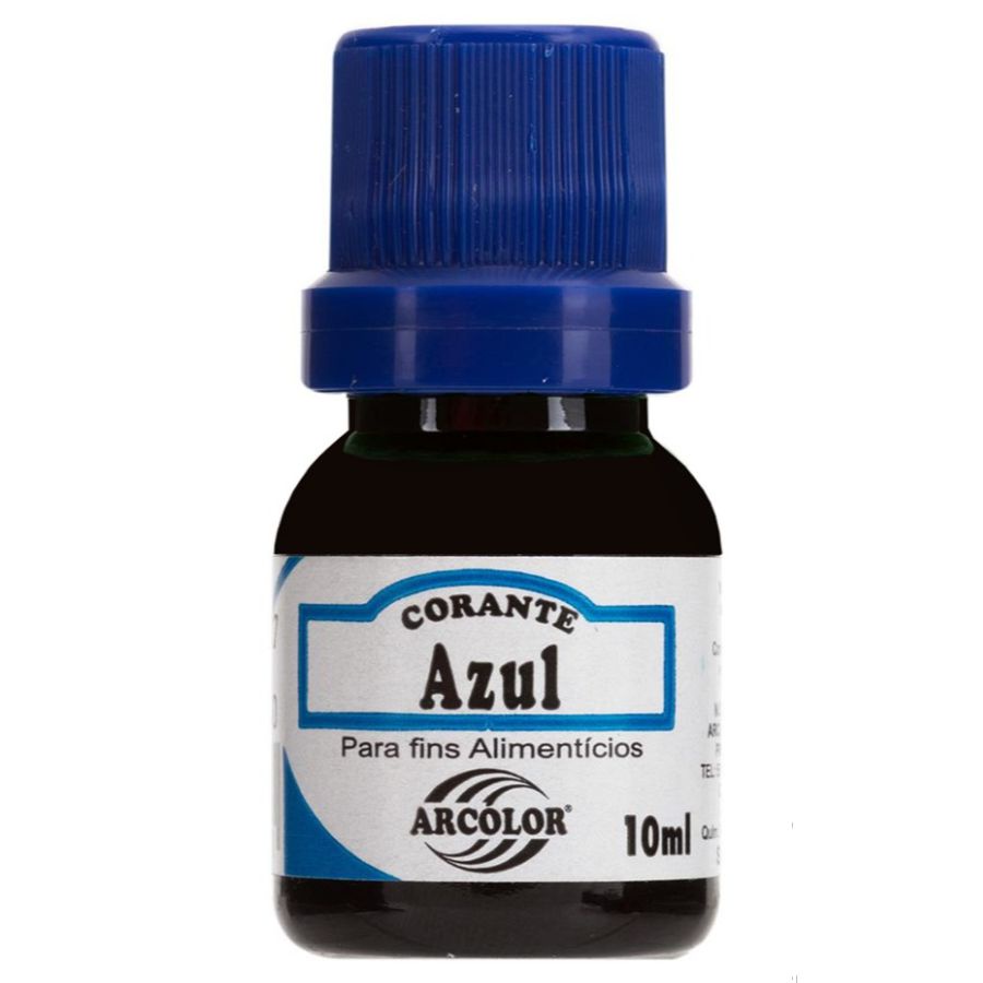 Corante Liquido Azul 10ml Arcolor - Rizzo Distribuidora em Oferta na Shopee