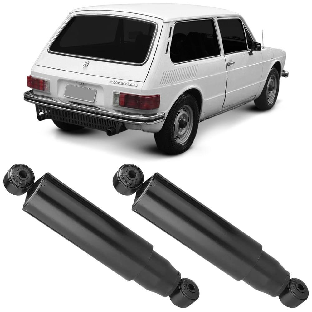 2 Amortecedor Volkswagen Brasilia 73 A 82 Traseiro Nakata