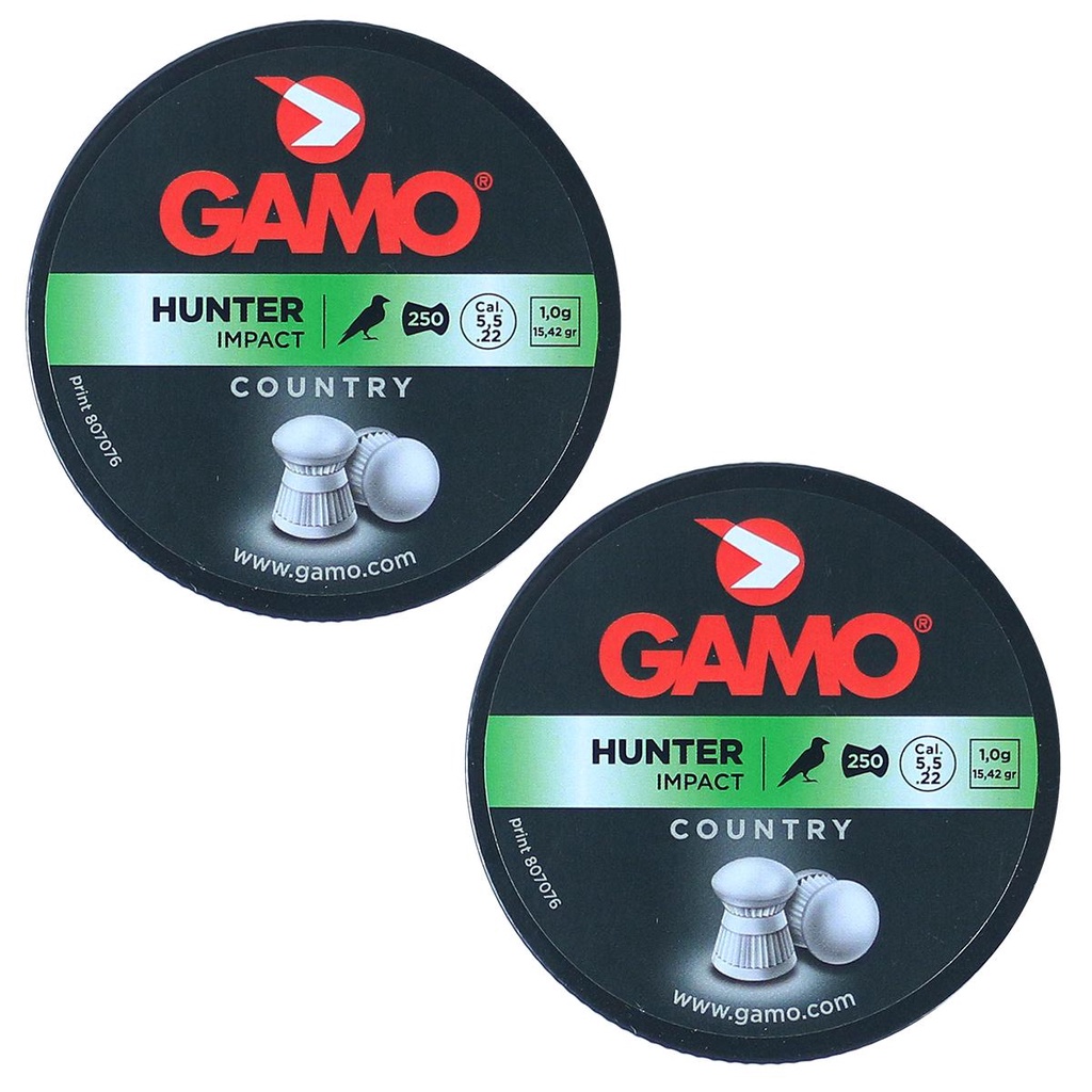 2x Chumbinho/Espingarda 5.5mm 250un Gamo Pro Hunter 15,42gr em Oferta na Shopee