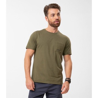 Camiseta Masculina Com Bolso Diametro Verde