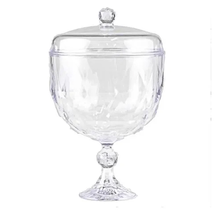 Taça Americana - Diamante Com Tampa - 1,250 ml - 1 unidade - BlueStar - Rizzo - Home & Living