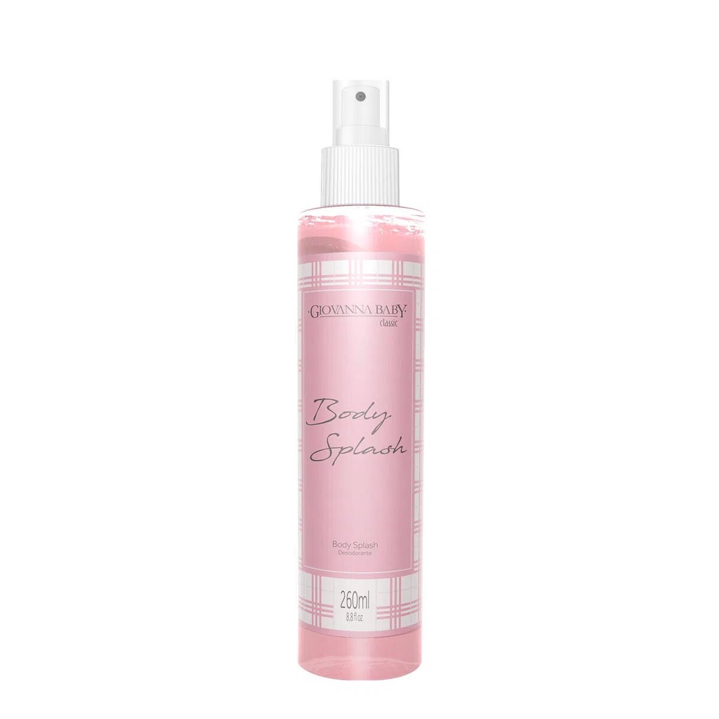 BODY SPLASH GIOVANNA BABY CLASSIC ROSA FEMININA 260ML - Beauty