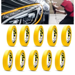 Kit 10 Fitas Crepe Automotiva Adelbras Amarela 24mm x 40m