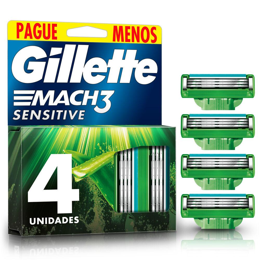 Carga para Aparelho de Barbear Gillette Mach3 Aloe & Vitamina 4un em Oferta na Shopee