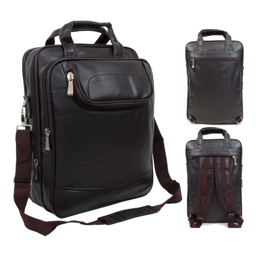 Bolsa Vira Mochila Pasta Transversal De Ombro Executiva Notebook Masculina