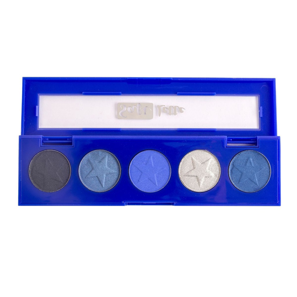 Paleta De Sombras 5 Cores Safi Lette Com Céu Sem Cel Safira