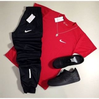kit 1 Camiseta lisa uma cor Dri-FIT Masculina - Calça preta dry fit conjunto Pronta Entrega BLACK FRIDAY