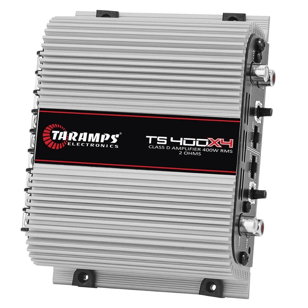 Módulo de Potência 400 watts Classe D 4 canais 100W RMS Taramps TS400 - 4x100WRMS