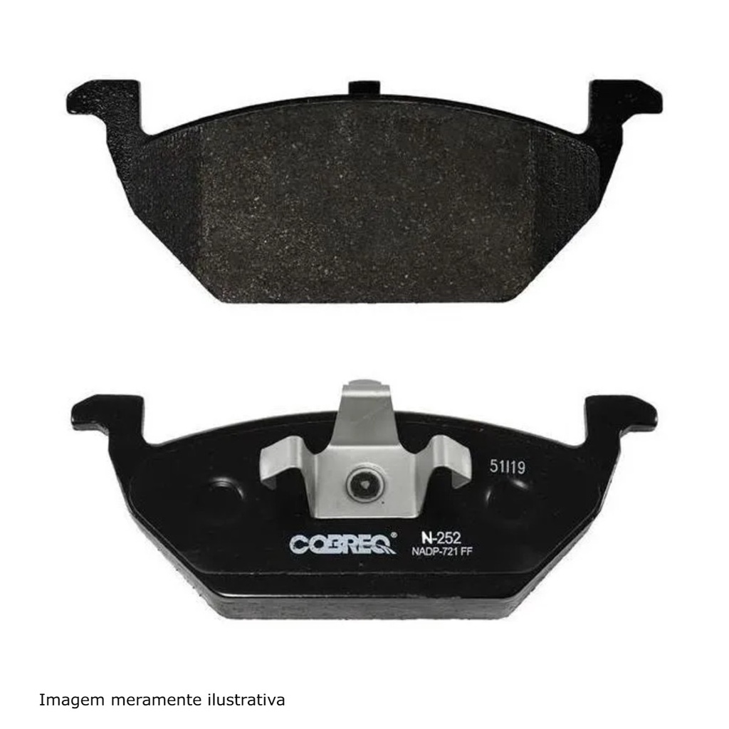 Conjunto Pastilhas de Freio Volkswagen/Skoda/Seat/Audi Cobreq - N-252 em Oferta na Shopee