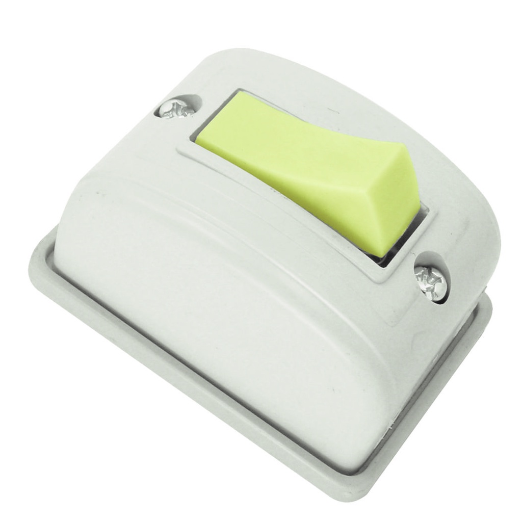 Interruptor 1 Tecla Paralela Retangular Cinza Radial 1801046