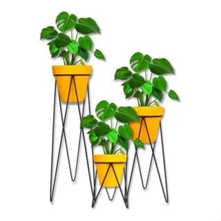 Suporte Tripé para Vasos e Plantas Jardim Kit com 3 peças em Oferta na Shopee