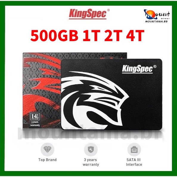 KingSpec 1TB 2T 4T SSD SATA 3 SATA 2 6Gbps 120GB Original SSD selado 500G 240G 480G 120G